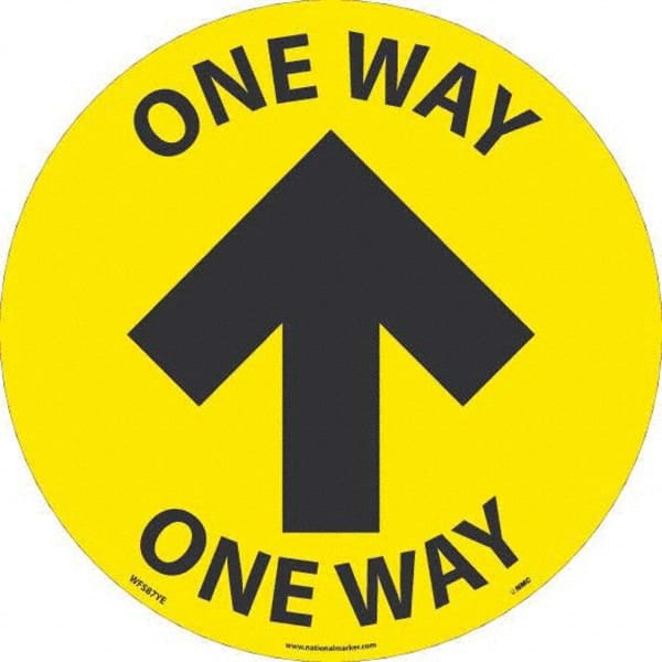 NMC - "One Way" Adhesive-Backed Floor Sign - Caliber Tooling