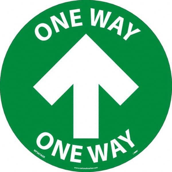 NMC - "One Way" Adhesive-Backed Floor Sign - Caliber Tooling