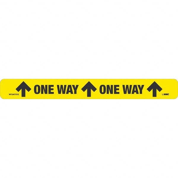 NMC - "One Way" Adhesive-Backed Floor Sign - Caliber Tooling