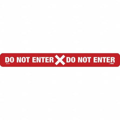 NMC - "Do Not Enter" Adhesive-Backed Floor Sign - Caliber Tooling