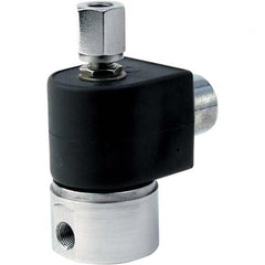 Parker - 120/60 - 110/50 VAC 1/4" NPT Port Stainless Steel Two-Way Direct Acting Solenoid Valve - Caliber Tooling