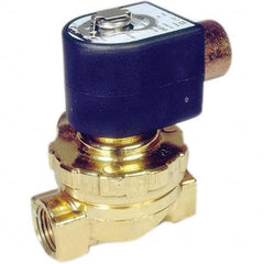 Parker - 24/60 VAC 1/2" NPT Port Brass Two-Way Internally Piloted Diaphragm Solenoid Valve - Caliber Tooling