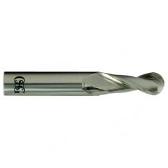 1/4" Dia. - 2-1/2" OAL - Carbide - Ball End HP End Mill-2 FL - Caliber Tooling