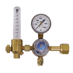 Made in USA - Flowmeters; Type: Flowmeter; Regulator ; Port Thread Style: NPT ; Port Size: 5/8 (Inch); Material: Brass; Plastic; Steel; Polycarbonate ; Maximum Working Pressure: 50 ; Contents: Regulator; Flowmeter - Exact Industrial Supply