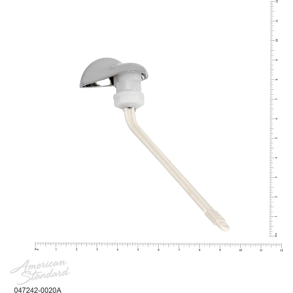 American Standard - Tank Levers; Arm Length: 9 (Inch); Style: Modern ; Handle Type: Plastic ; Material: Plastic - Exact Industrial Supply