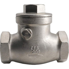 Guardian Worldwide - Check Valves; Design: 2-Way ; Pipe Size (Inch): 1 ; End Connections: FNPT x FNPT ; Material: Stainless Steel ; Material: Stainless Steel ; Seal Material: PTFE - Exact Industrial Supply