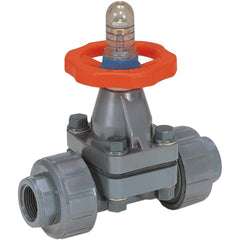 Hayward - Diaphragm Valves; End Connections: Socket; Threaded ; Pipe Size: 1 (Inch); Pipe Size (mm): 25.40 ; Material: PVC ; Seal Material: FPM ; Maximum Working Pressure (psi): 150.000 - Exact Industrial Supply