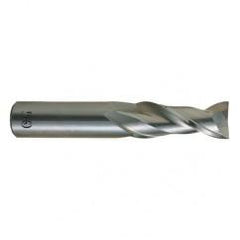 3/4 Dia. x 4 Overall Length 2-Flute Square End Solid Carbide SE End Mill-Round Shank-Center Cutting-Uncoated - Caliber Tooling