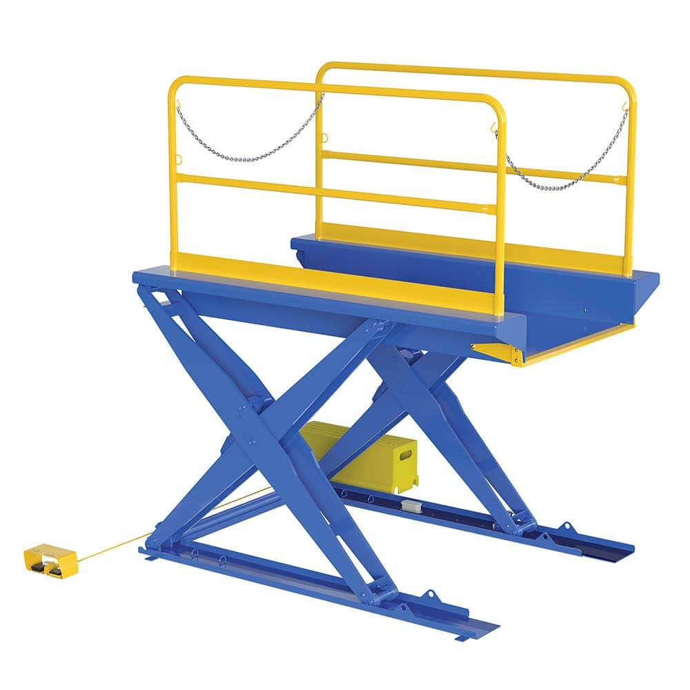 Vestil - Lifting Tables; Type: Ground Lift Scissor ; Lift Style: Scissor ; Style: Ground ; Load Capacity (Lb.): 3000.000 ; Minimum Height (Inch): 13 ; Lift Height (Inch): 18 - Exact Industrial Supply