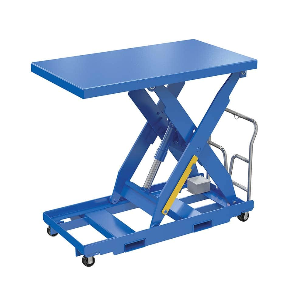 Vestil - Lifting Tables; Type: Electric Hydraulic Lift ; Lift Style: Scissor ; Style: Portable Electric Hydraulic ; Load Capacity (Lb.): 1000.000 ; Minimum Height (Inch): 13 ; Lift Height (Inch): 48 - Exact Industrial Supply