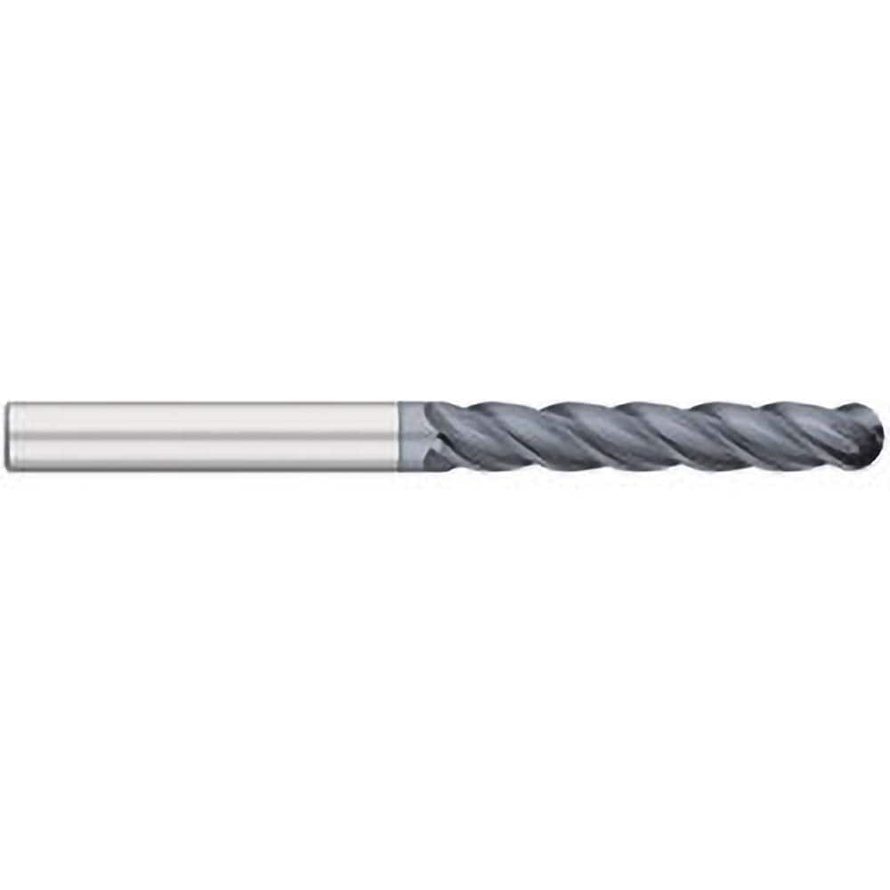 Titan USA - Ball End Mills; Mill Diameter (Inch): 3/4 ; Mill Diameter (Decimal Inch): 0.7500 ; Number of Flutes: 4 ; Length of Cut (Inch): 4 ; Length of Cut (Decimal Inch): 4.0000 ; Material: Solid Carbide - Exact Industrial Supply