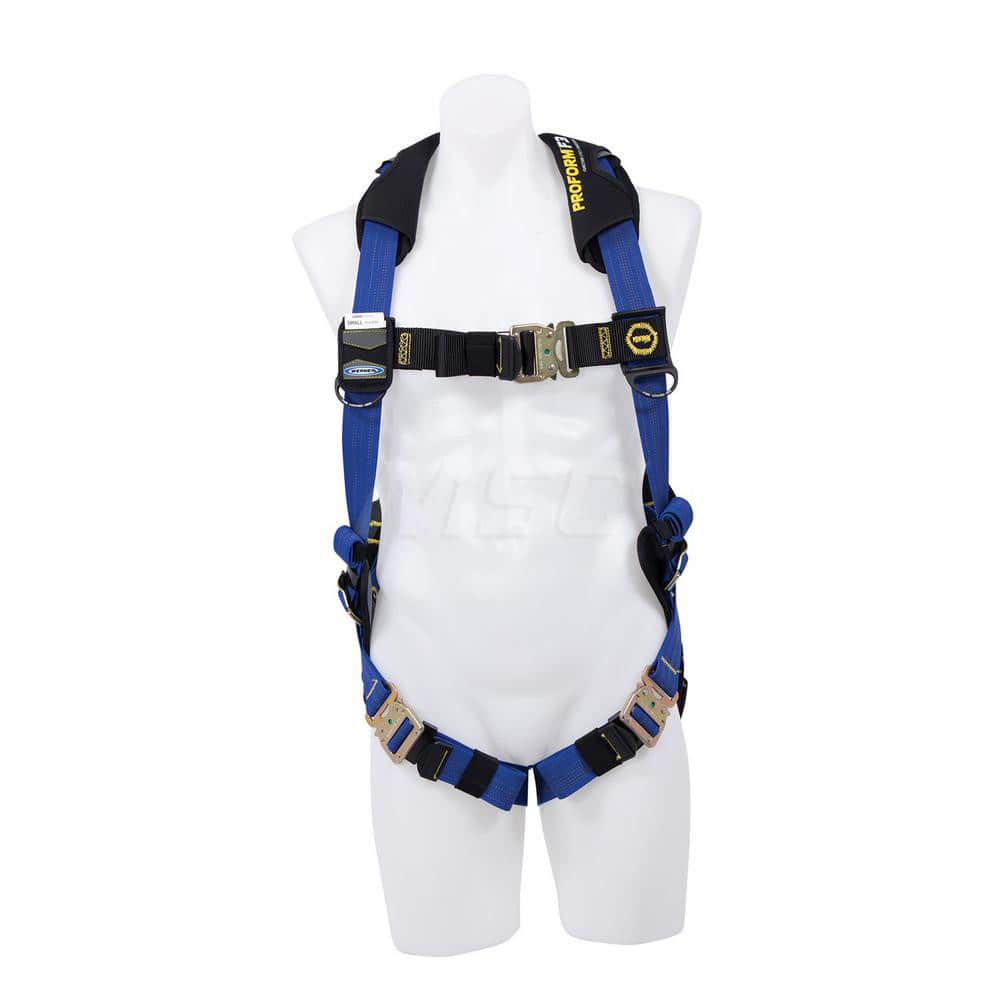 Fall Protection Harnesses: 400 Lb, Single D-Ring Style, Size 2X-Large, For General Industry, Back