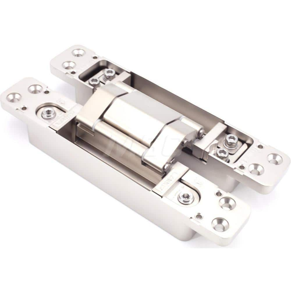 Adjustable Concealed Door Hinge: Zinc Alloy & Stainless Steel, Nickel Finish