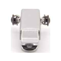 Latches; Type: Corner Fastener with Flat Counterplate; Length (mm): 56.00; Width (mm): 39.00; Height (mm): 52.0000; Finish/Coating: Polished; Distance Between Mounting Hole Centers: 25; Minimum Order Quantity: 304 Stainless Steel; Material: 304 Stainless