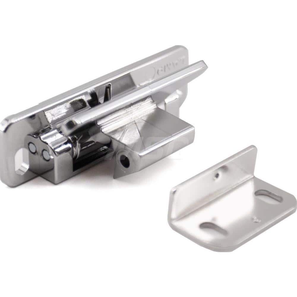 Latches; Type: Lever Latch; Length (mm): 66.00; Width (mm): 22.00; Height (mm): 24.5000; Finish/Coating: Chrome; Distance Between Mounting Hole Centers: 56; Series: LL-66; Minimum Order Quantity: Polyamide; Material: Polyamide; Description: Holding Force: