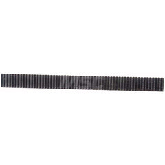 1/2″ Face Width 1' Long 416 Stainless Steel Gear Rack 32 Pitch, 14.5° Pressure Angle, Square