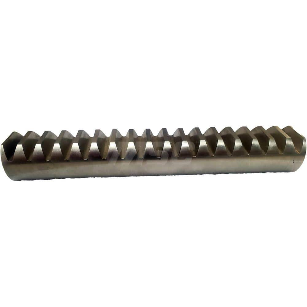 3mm Diam 4' Long 303/316 Stainless Steel Gear Rack 0.5 Pitch, 20° Pressure Angle, Round