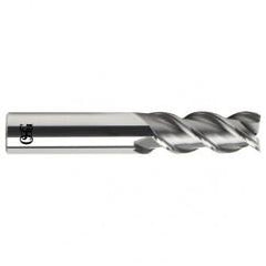 3/4 Dia. x 4 Overall Length 3-Flute .090 C/R Solid Carbide SE End Mill-Round Shank-Center Cutting-Uncoated - Caliber Tooling