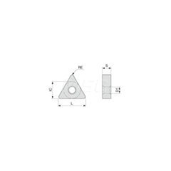 Turning Insert:  TNMG332CM T515,  Solid Carbide TiCN & Al2O3 Finish,  Neutral,  3/8″ Inscribed Circle,  0.0310″ Corner Radius,  60.0 &deg N/A Triangle,  Series  TNMG