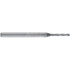 Micro Drill Bit: 0.0413″ Dia, 140 °, Solid Carbide Bright/Uncoated, RH Cut, Helical Flute, Series 6200 HP