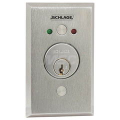 Key Switches; Switch Type: Flush Mount; Switch Sequence: On-Off; Contact Form: SPDT; Actuator Type: Switch; Key; Terminal Type: Spring; Voltage: 12; 24; 30; Material: Stainless Steel