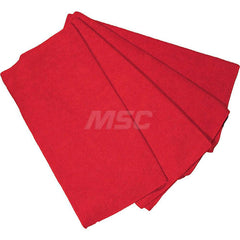 Cloth Towel: Virgin, Microfiber Red, 16″ OAL, 16″ OAW, Low Lint, 12 Sheets per Pack