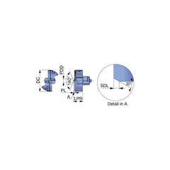 Replaceable Drill Tip:  DMF190 AH9130,  180 &deg N/A TiAlN Finish,  No