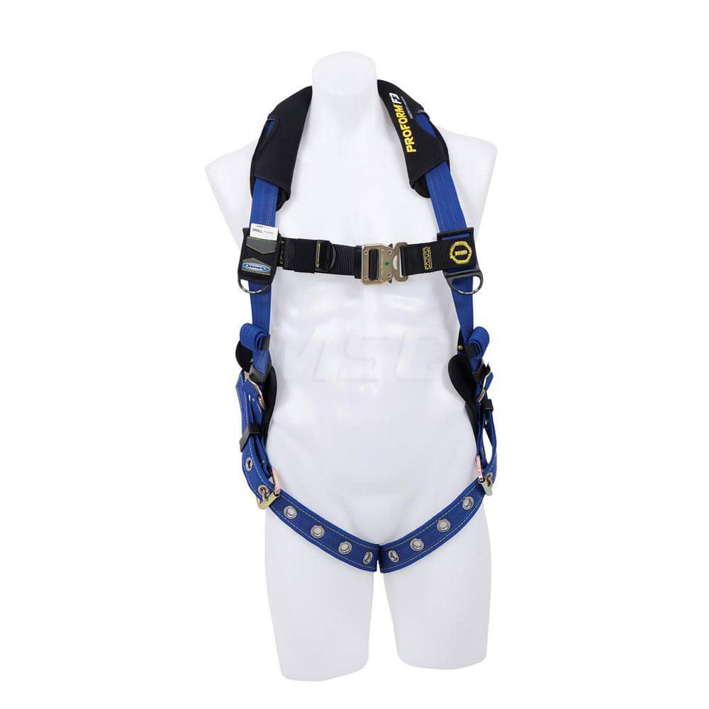 Fall Protection Harnesses: 400 Lb, Single D-Ring Style, Size Small, For General Industry, Back