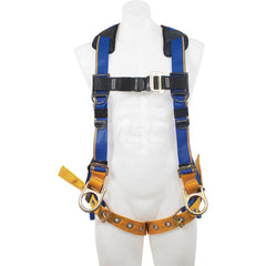 Fall Protection Harnesses: 400 Lb, Back and Side D-Rings Style, Size X-Large, For Positioning, Back & Hips