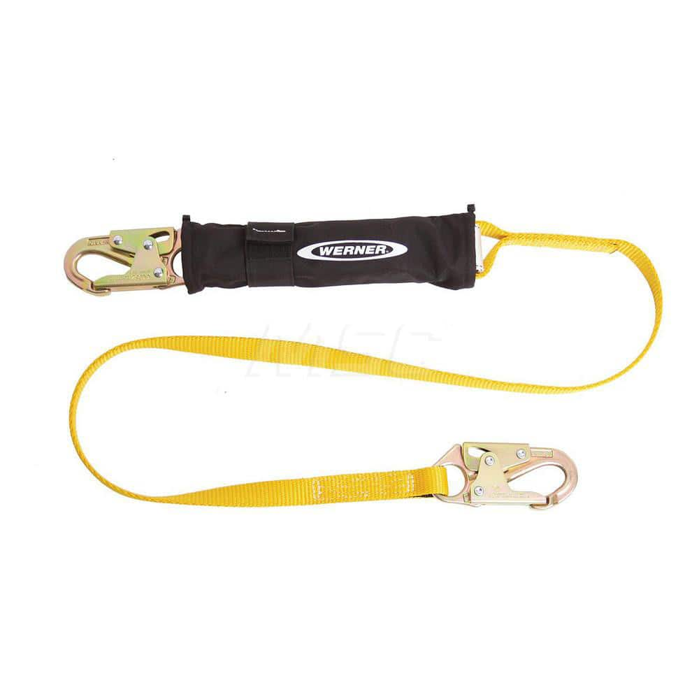 Lanyards & Lifelines; Load Capacity: 5000 lb; Construction Type: Webbing; Harness Type: Fall Arrest; Lanyard End Connection: Snap Hook; Anchorage End Connection: Snap Hook; Length Ft.: 6.00