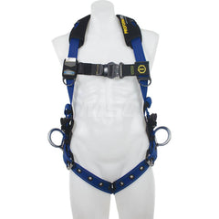 Fall Protection Harnesses: 400 Lb, Single D-Ring Style, Size 2X-Large, For Positioning, Back