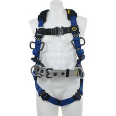 Fall Protection Harnesses: 400 Lb, Single D-Ring Style, Size X-Large, For Climbing & Construction, Back