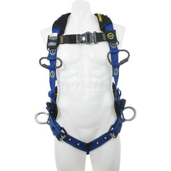 Fall Protection Harnesses: 400 Lb, Single D-Ring Style, Size Medium & Large, For Climbing & Positioning, Back