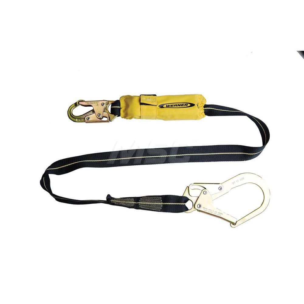 Lanyards & Lifelines; Load Capacity: 5000 lb; Construction Type: Webbing; Harness Type: Ladder Climbing; Lanyard End Connection: Snap Hook; Anchorage End Connection: Rebar Hook; Length Ft.: 6.00