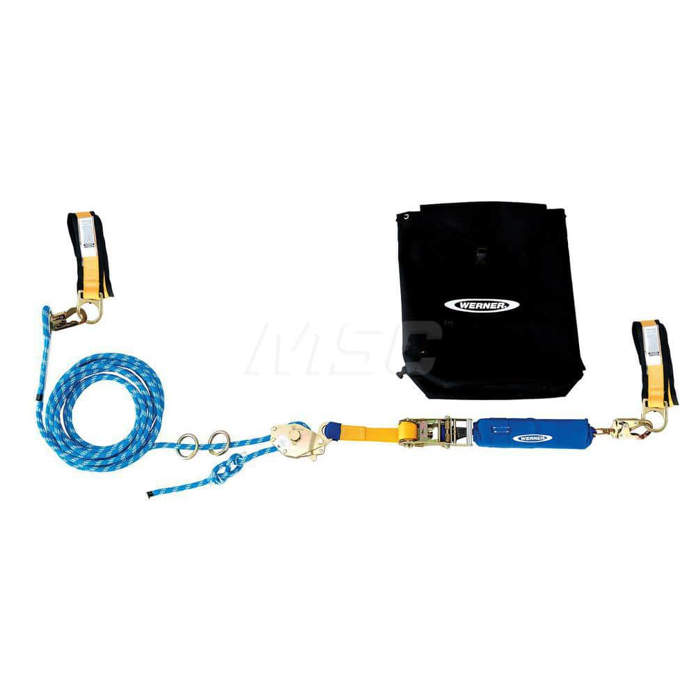 Horizontal Lifeline Systems; Length (Feet): 60 ft; Material: Kernmantle Rope; End Connections: Snap Hook; Maximum Number Of Users: 2; Lifeline Length: 60 ft; Lifeline Material: Kernmantle Rope