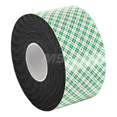 Black Double-Sided Urethane Foam Tape: 3/4″ Wide, 5 yd Long, 31 mil Thick, Acrylic Adhesive