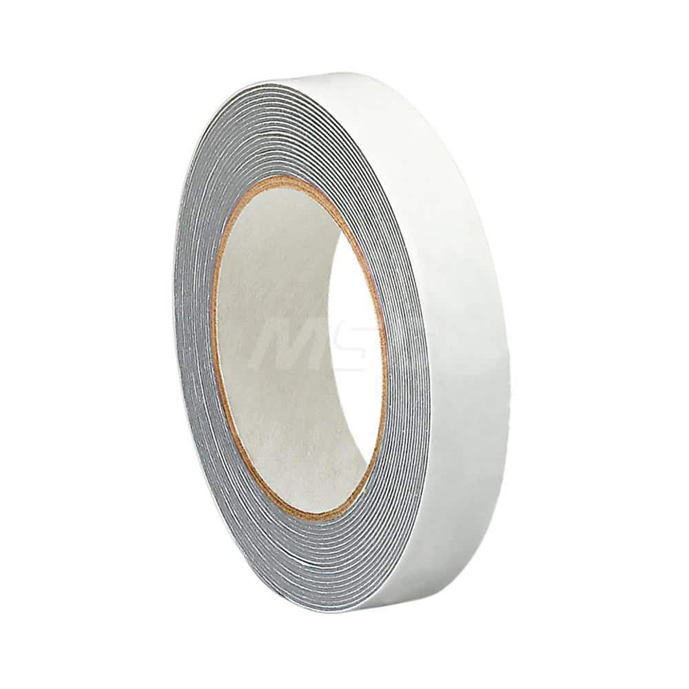 Gray Double-Sided Foam Tape: 1″ Wide, 36 yd Long, 45 mil Thick, Acrylic Adhesive