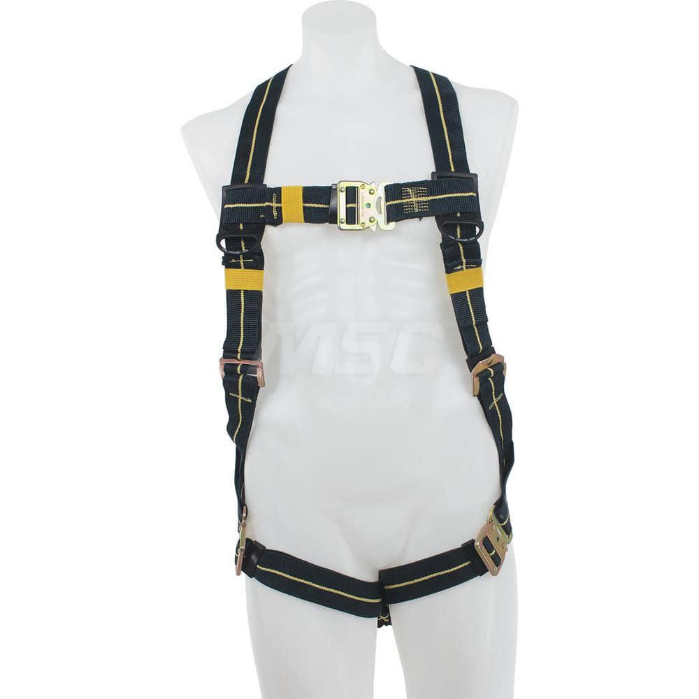 Fall Protection Harnesses: 400 Lb, Welder Single D-Ring Style, Size Small, For Welder, Back