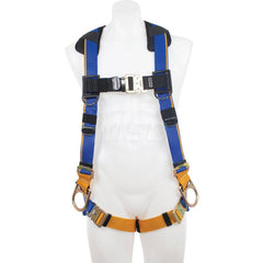 Fall Protection Harnesses: 400 Lb, Back and Side D-Rings Style, Size Small, For Positioning, Back & Hips