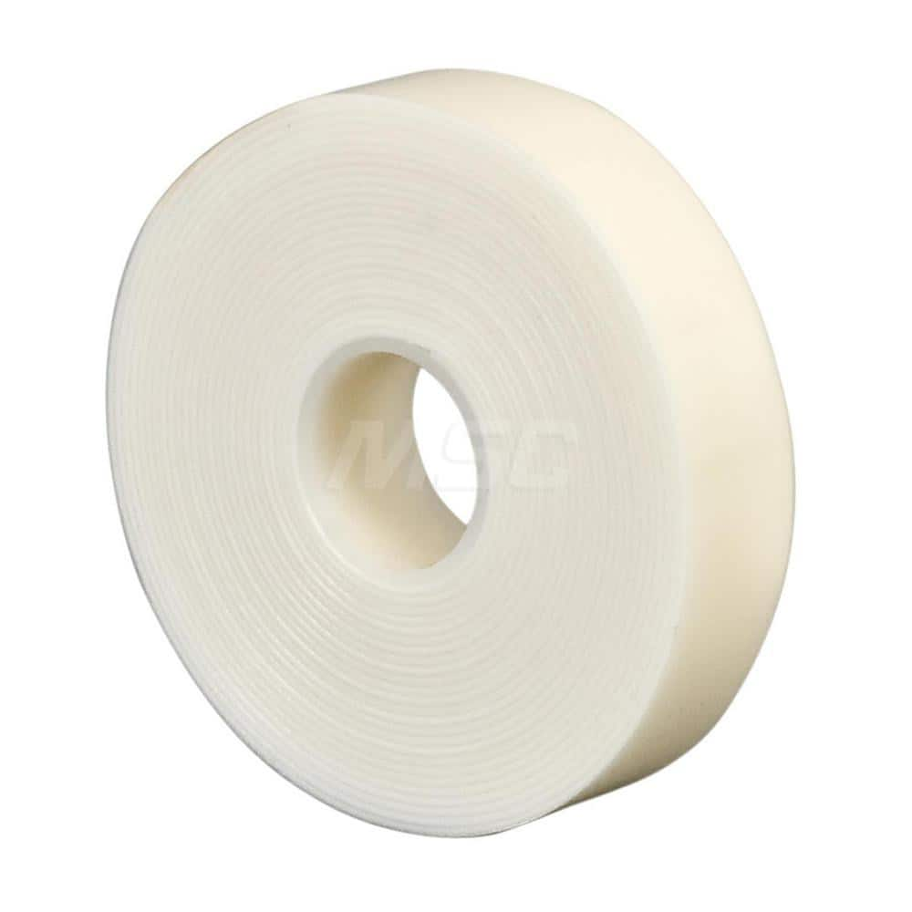 White Double-Sided Foam Tape: 1/2″ Wide, 5 yd Long, 120 mil Thick, Acrylic Adhesive