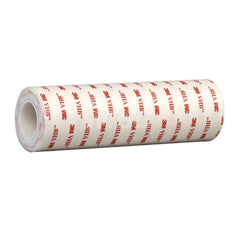 White Double-Sided Foam Tape: 6″ Wide, 36 yd Long, 45 mil Thick, Acrylic Adhesive