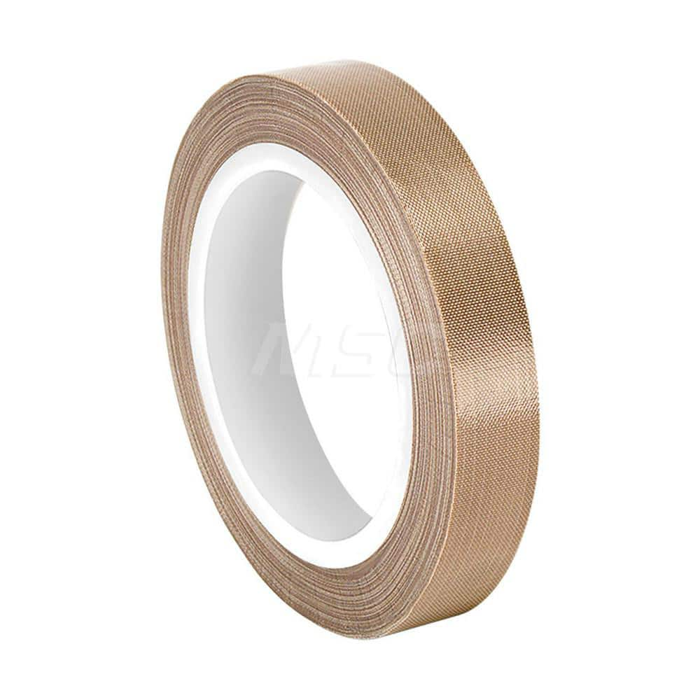 Glass Cloth Tape; Width (Inch): 1/2; Material Type: Fiberglass; PTFE; Color: Brown; Adhesive Material: Silicone; Length (yd): 5.00; Thickness (mil): 11.7000; Minimum Operating Temperature (F): -100.000; Maximum Operating Temperature (F): 500.000