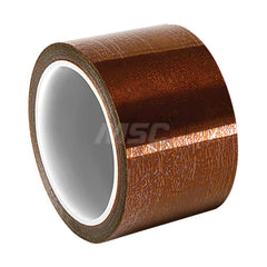 Polyimide Film Tape: 3/4″ Wide, 36 yd Long, 2.5 mil Thick 30 Lb/In Tensile Strength, Silicone Adhesive, -40 to 500 ° F