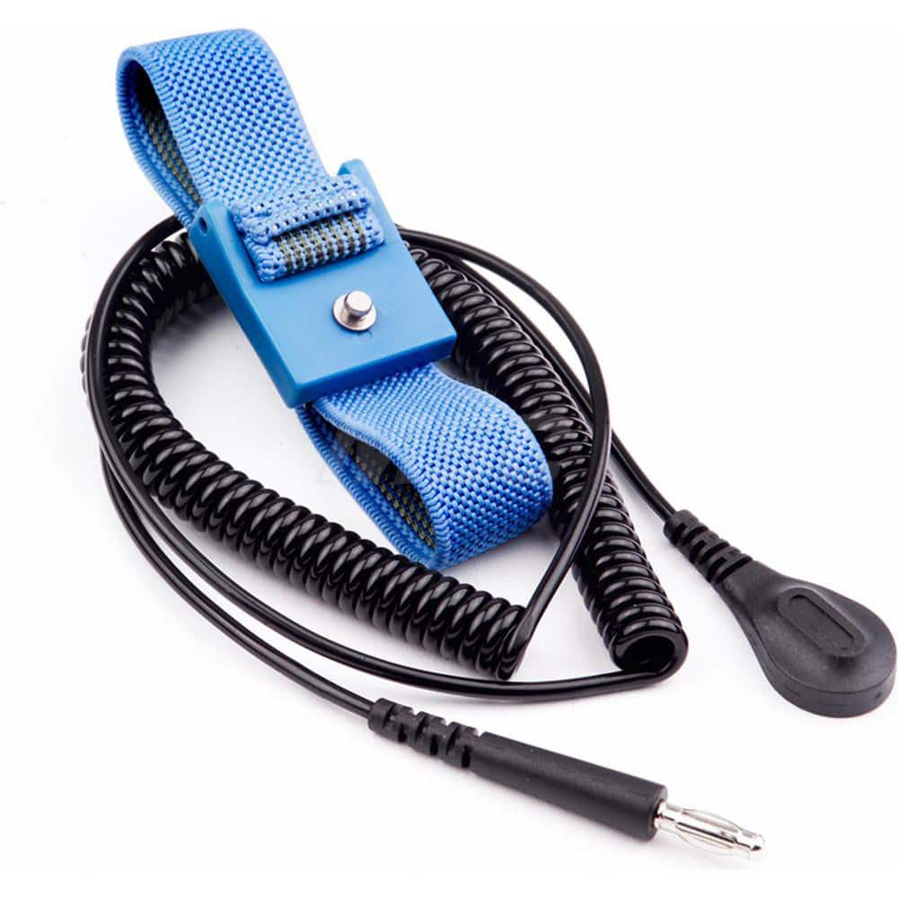 Grounding Wrist Straps; Size: Adjustable; Attachment Method: Snap Lock; Disposable or Reusable: No; Material: Fabric; Grounding Cord Included: Yes; Cord Length: 12; Resistor: Yes; Disposable: No