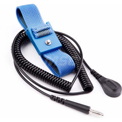 Grounding Wrist Straps; Size: Adjustable; Attachment Method: Snap Lock; Disposable or Reusable: No; Material: Fabric; Grounding Cord Included: Yes; Cord Length: 12; Resistor: Yes; Disposable: No