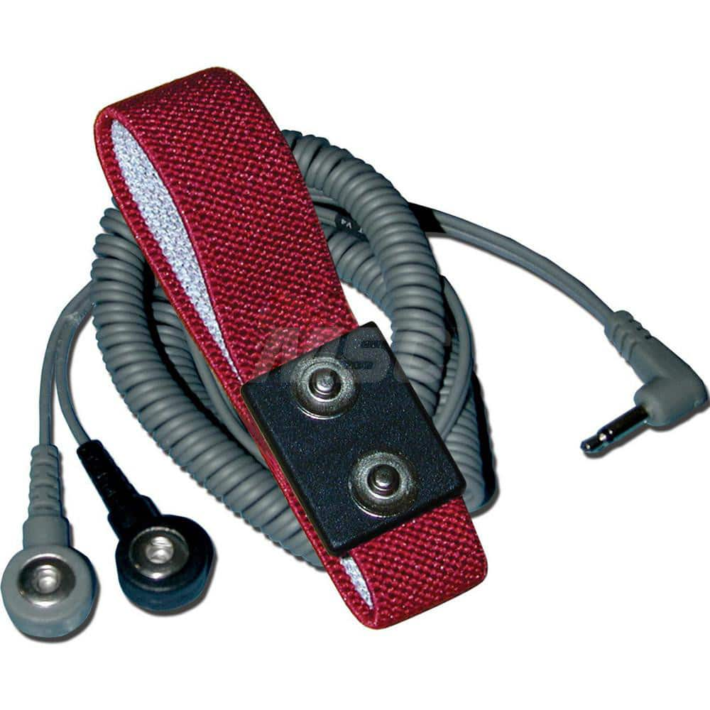 Grounding Wrist Straps; Size: Adjustable; Attachment Method: Snap Lock; Disposable or Reusable: No; Material: Fabric; Grounding Cord Included: Yes; Cord Length: 12; Resistor: Yes; Disposable: No