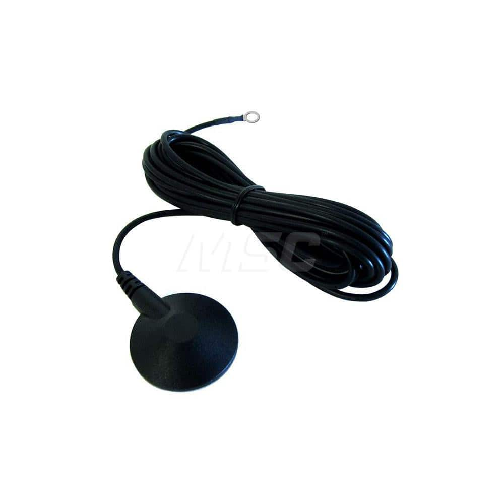 Grounding Cords; Anti-Static Equipment Compatibility: Anti-Static Floor or Table Mat; Cord Type: Wire Grounding Cord; Resistor: Yes; Color: Black; Cord Length: 15