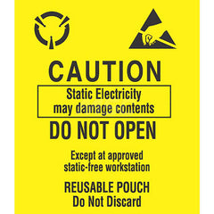 Anti-Static Equipment Accessories; Type: Caution Label