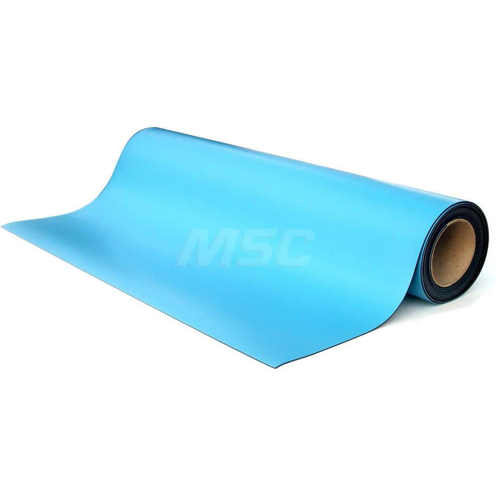 Anti-Static Work Kits & Table Mats; Mat Type: Anti-Static Table Mat; Material: Rubber; Overall Length: 30.00; Thickness: 0.08 in; Resistance: 108.000; Color: Blue