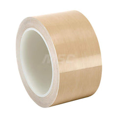 Polytetrafluroethylene Film Tape: 3″ Wide, 5 yd Long, 4 mil Thick 19 Lb/In Tensile Strength, Rubber Adhesive, 500 ° F